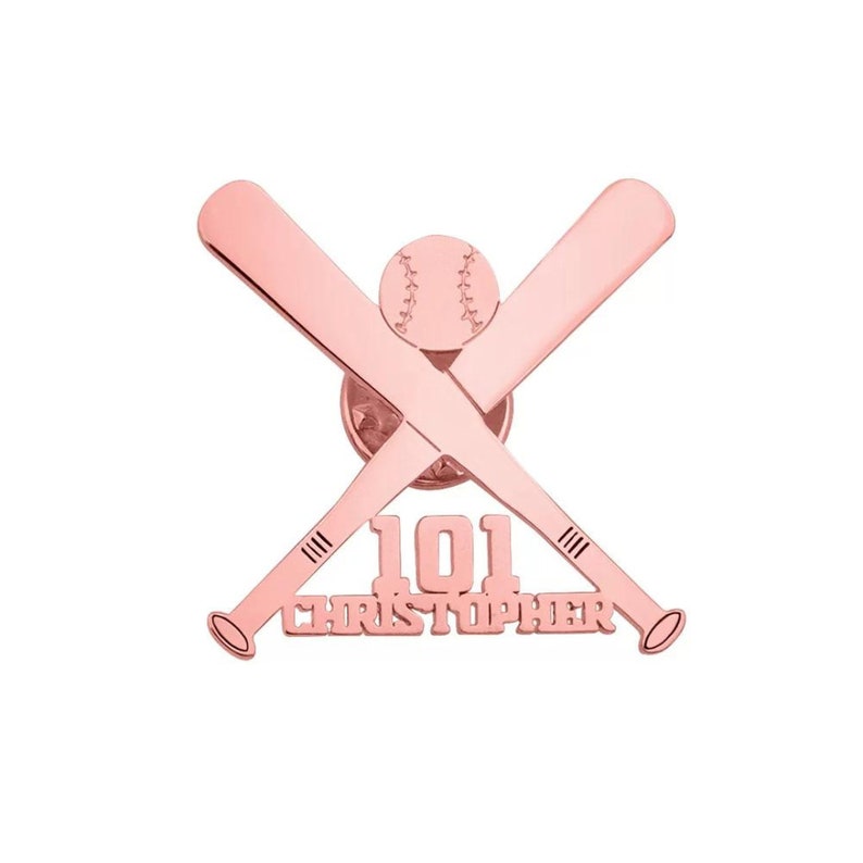 Personalized Baseball Brooch