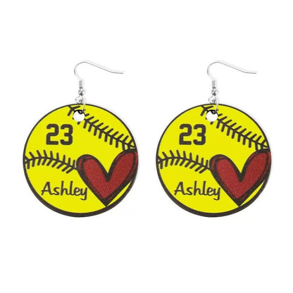 Custom Baseball/Softball Earrings