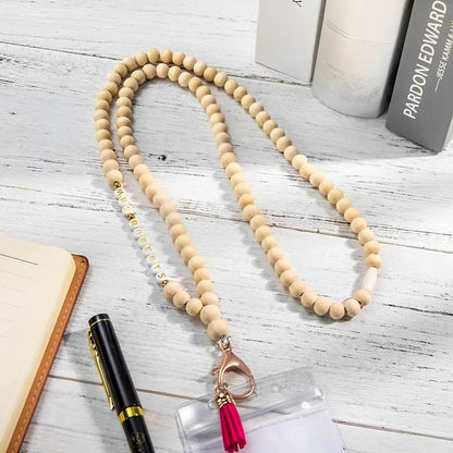 Personalized Bohemian Beaded Lanyard
