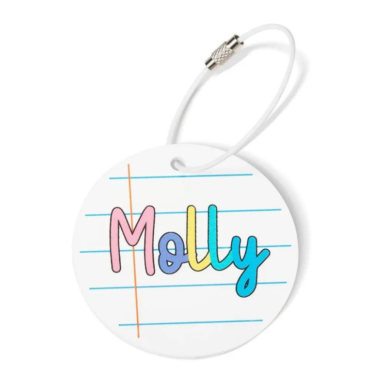 Personalized Kid's Name Bag Tag