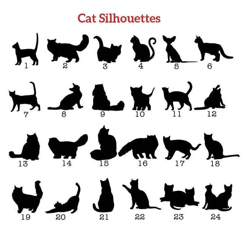 Custom Cat Silhouette Ornament