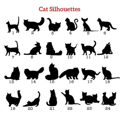 Custom Cat Silhouette Ornament