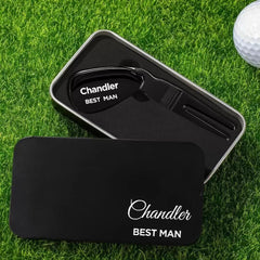 Individuell graviertes Golf-Divot-Werkzeug mit Box