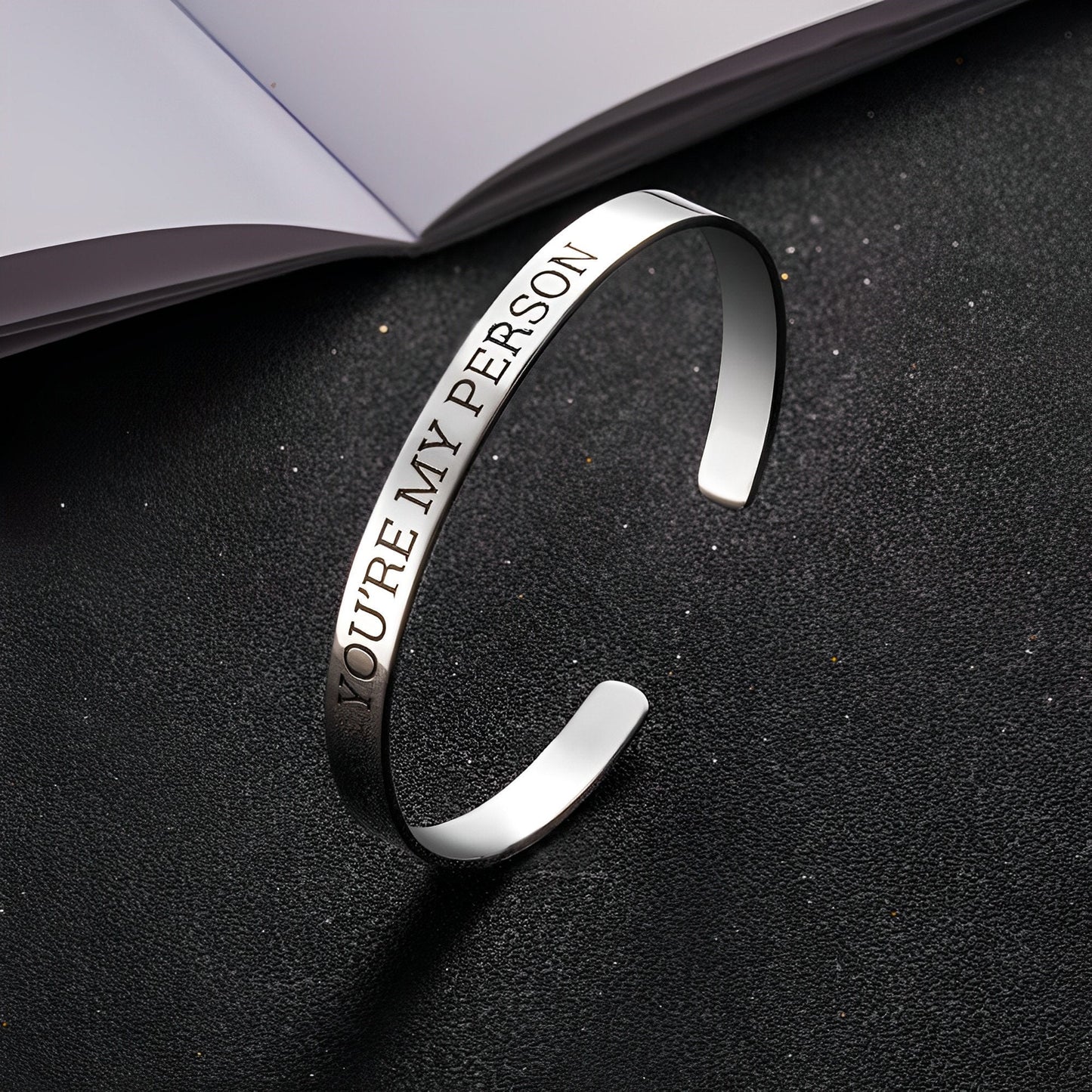 Custom Engraved Adjustable Bangle