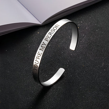 Custom Engraved Adjustable Bangle