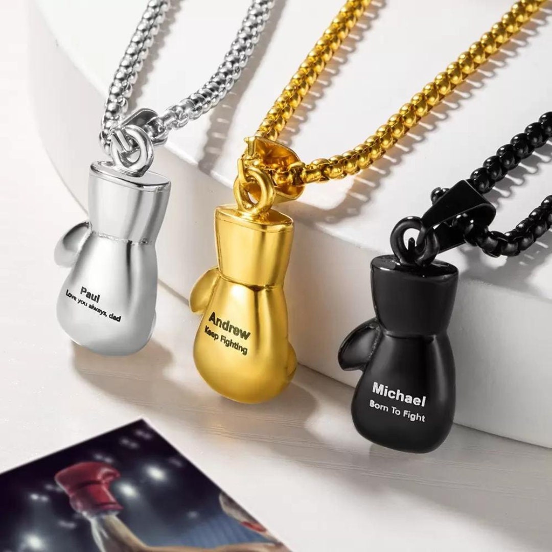 Customized Boxing Gloves Necklace for Boxers