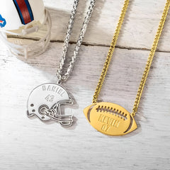 Personalisierte American-Football-Halskette