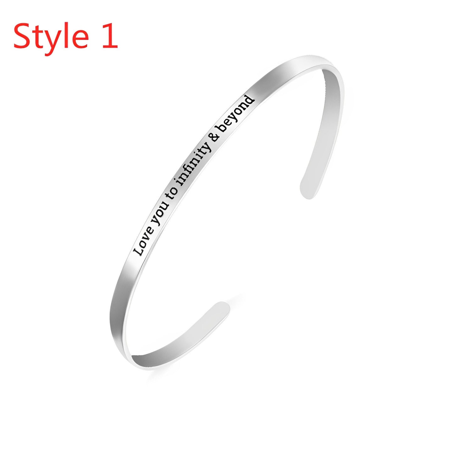 Custom Engraved Adjustable Bangle