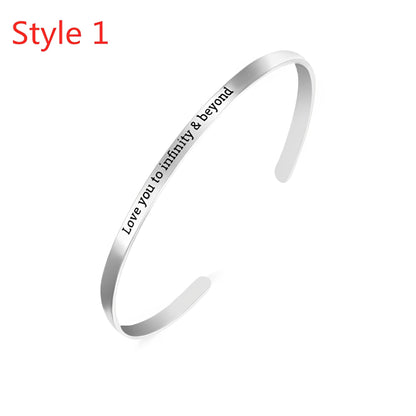 Custom Engraved Adjustable Bangle