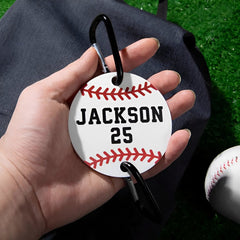 Baseball-/Softball-Taschenhalter mit personalisiertem Namen und Nummer