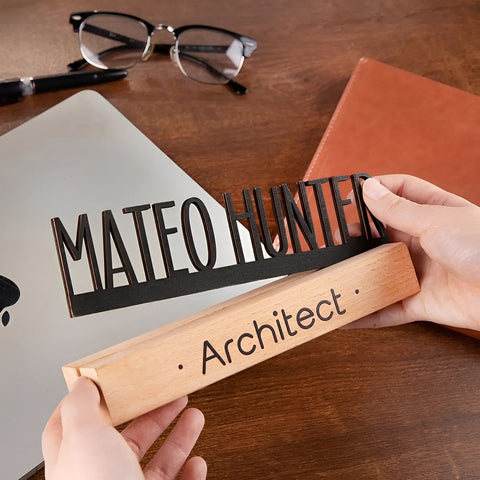 Custom Name Desk Plaque
