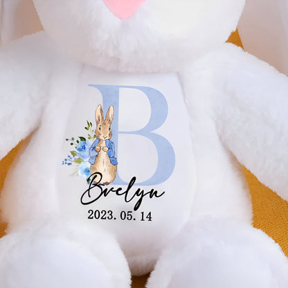 Personalized Name & Initial Bunny Plush Toy