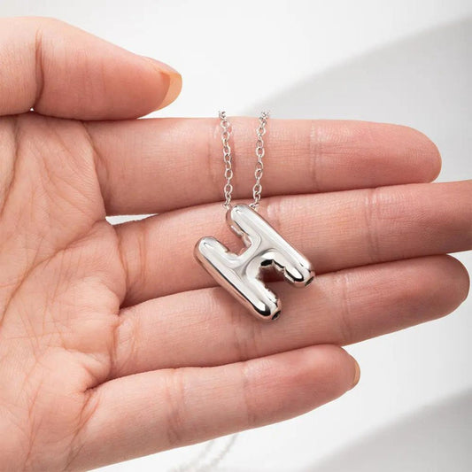 Personalized Balloon Letter Necklace