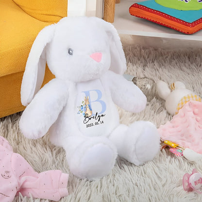 Personalized Name & Initial Bunny Plush Toy