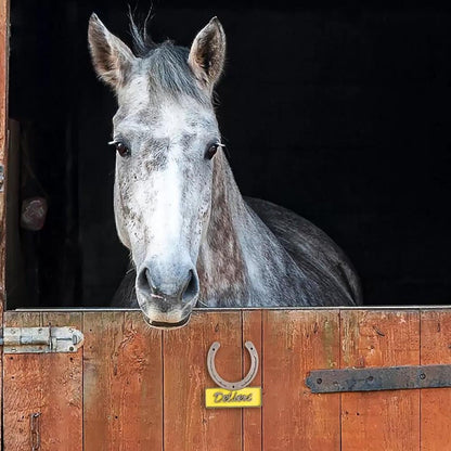 Custom Horse Show Plate with Horse Name