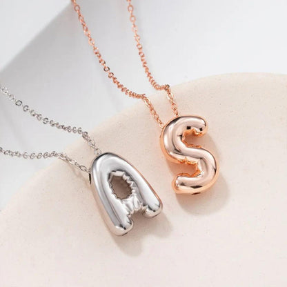 Personalized Balloon Letter Necklace