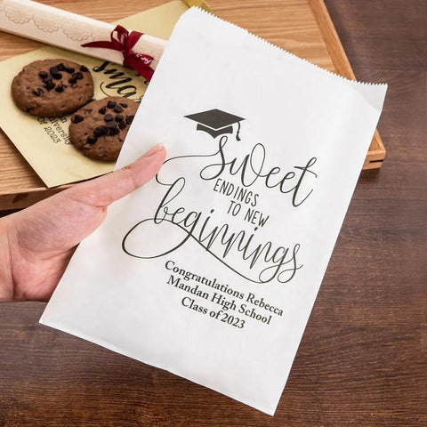 Graduation Favor Bags, Customized with Name, School and Year