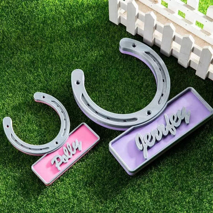 Custom Horse Show Plate with Horse Name