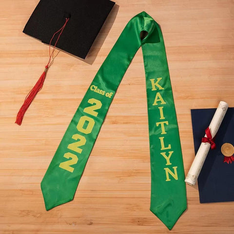 Graduation Stole with Custom Text and Picture