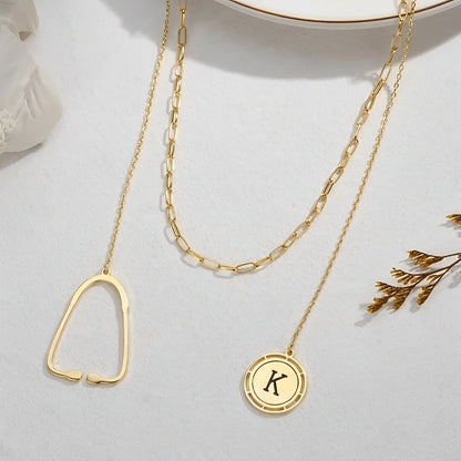 Stethoscope Pendant Necklace with Initial, Medical Student Gift