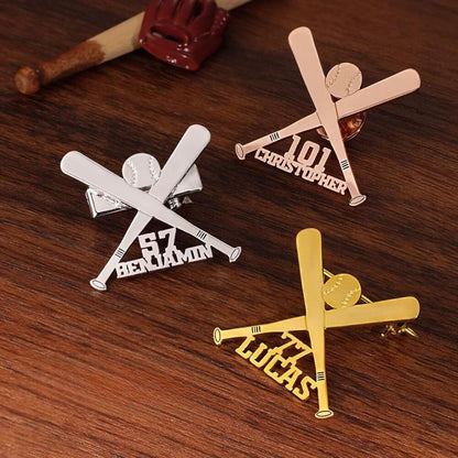 Personalized Baseball Brooch