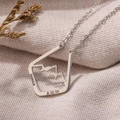Mountain Necklace Ring Holder
