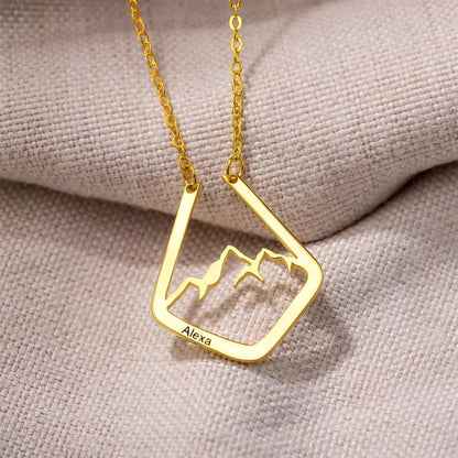 Mountain Necklace Ring Holder