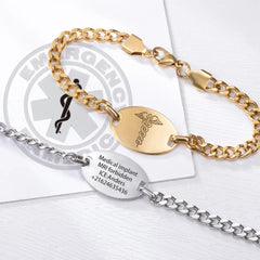 Personalisiertes medizinisches Notfall-ID-Armband