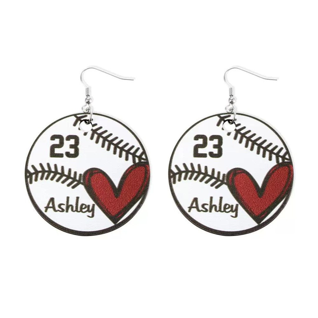 Custom Baseball/Softball Earrings