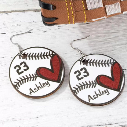 Custom Baseball/Softball Earrings