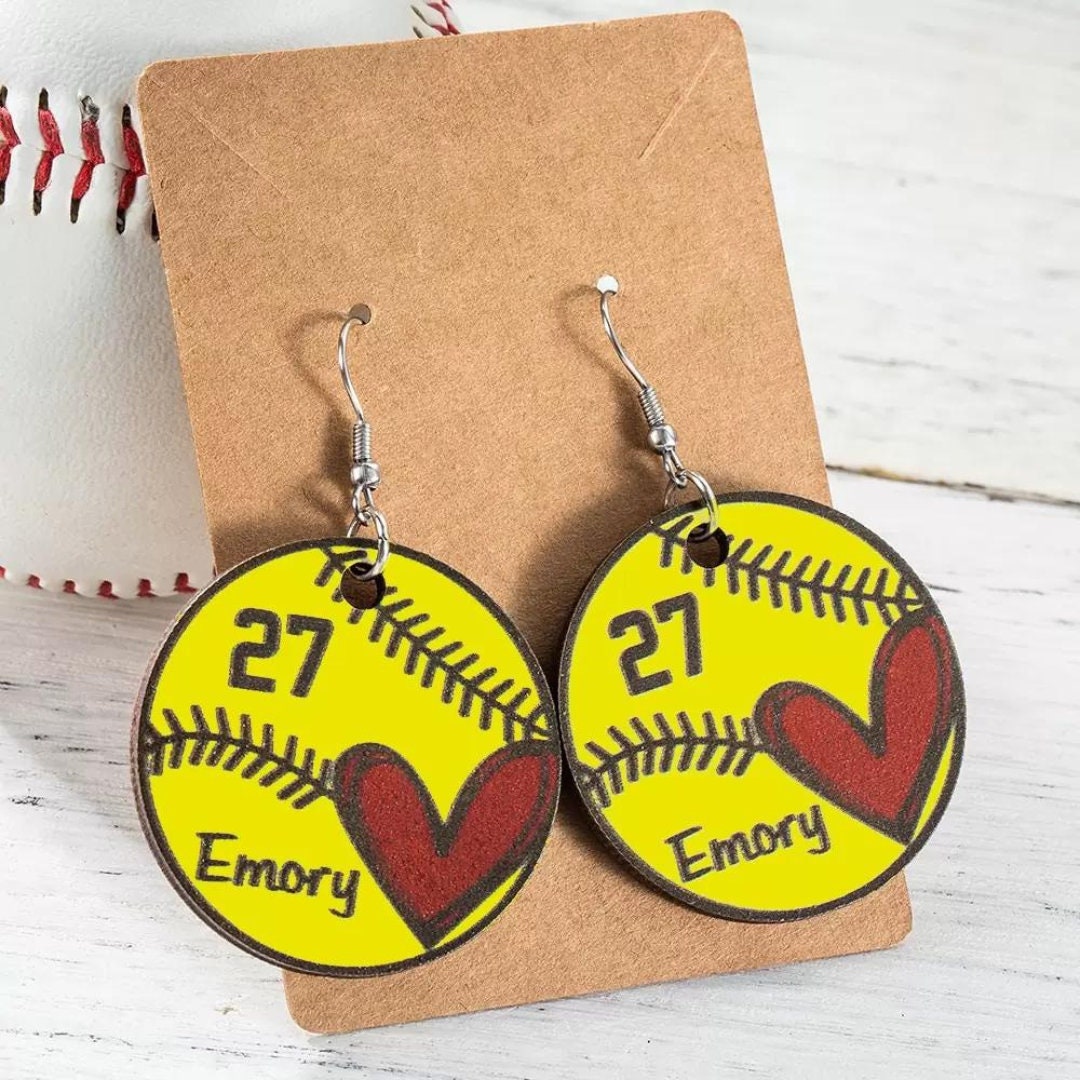 Custom Baseball/Softball Earrings