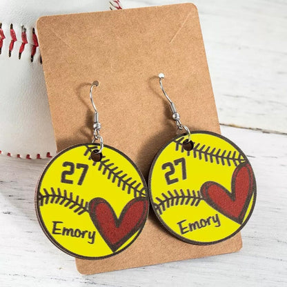 Custom Baseball/Softball Earrings