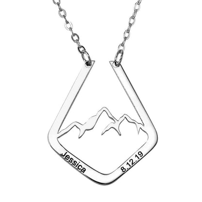 Mountain Necklace Ring Holder