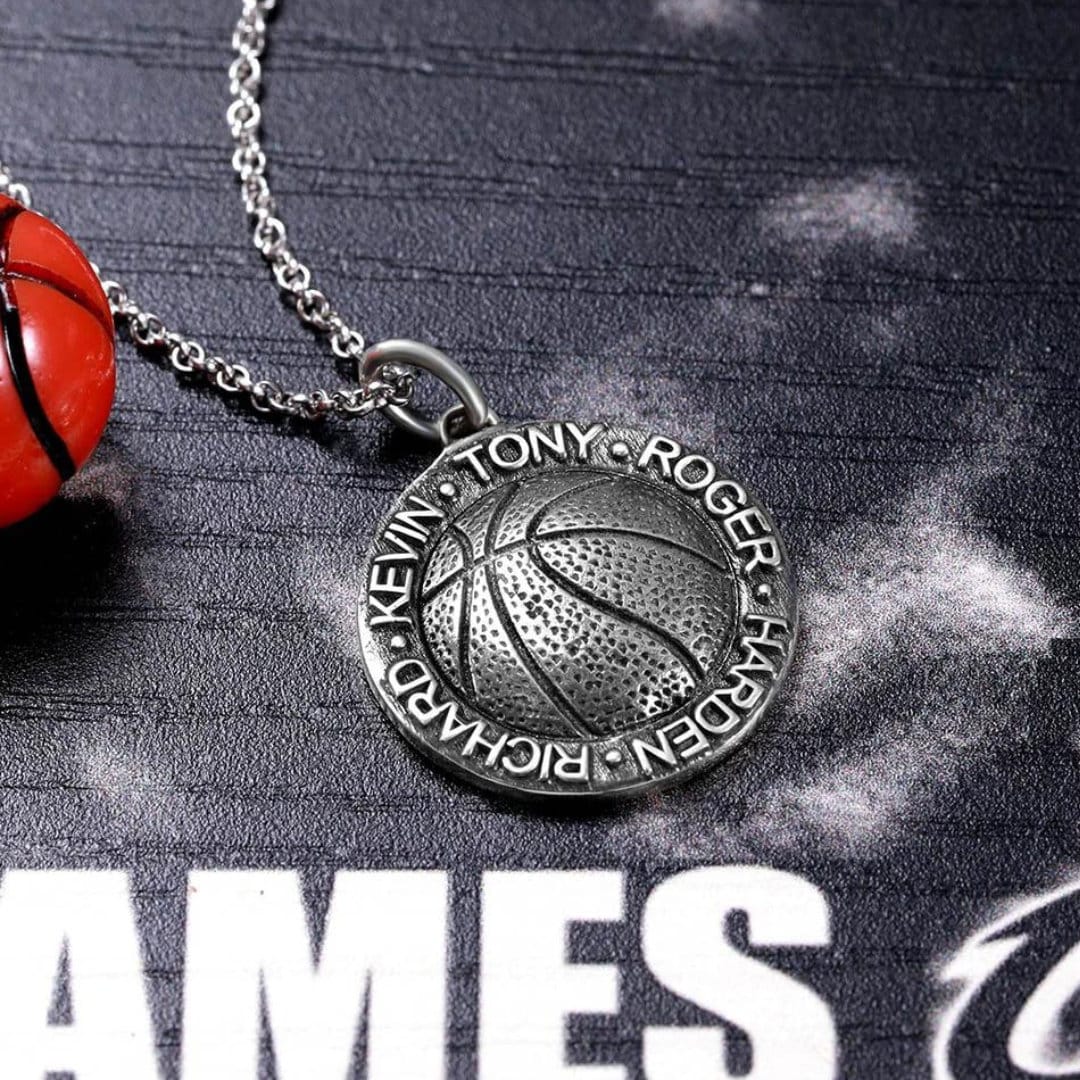 Personalized Basketball Necklace
