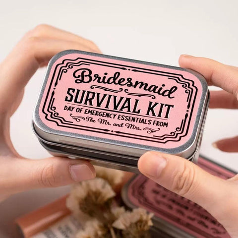 Personalized Mini Tin Bridesmaid Survival Kit