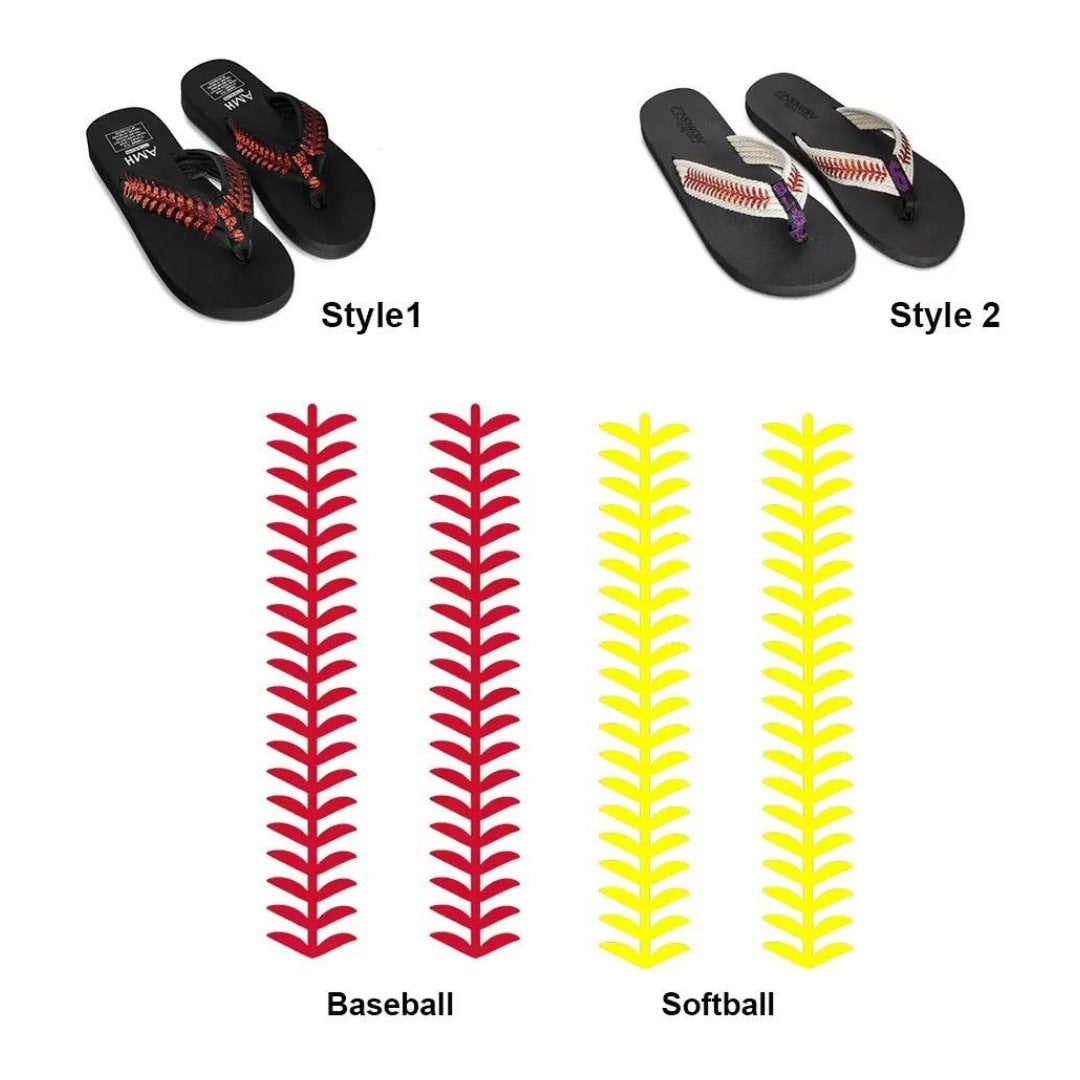 Personalized Baseball Flip Flops