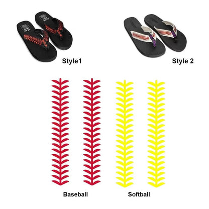 Personalized Baseball Flip Flops