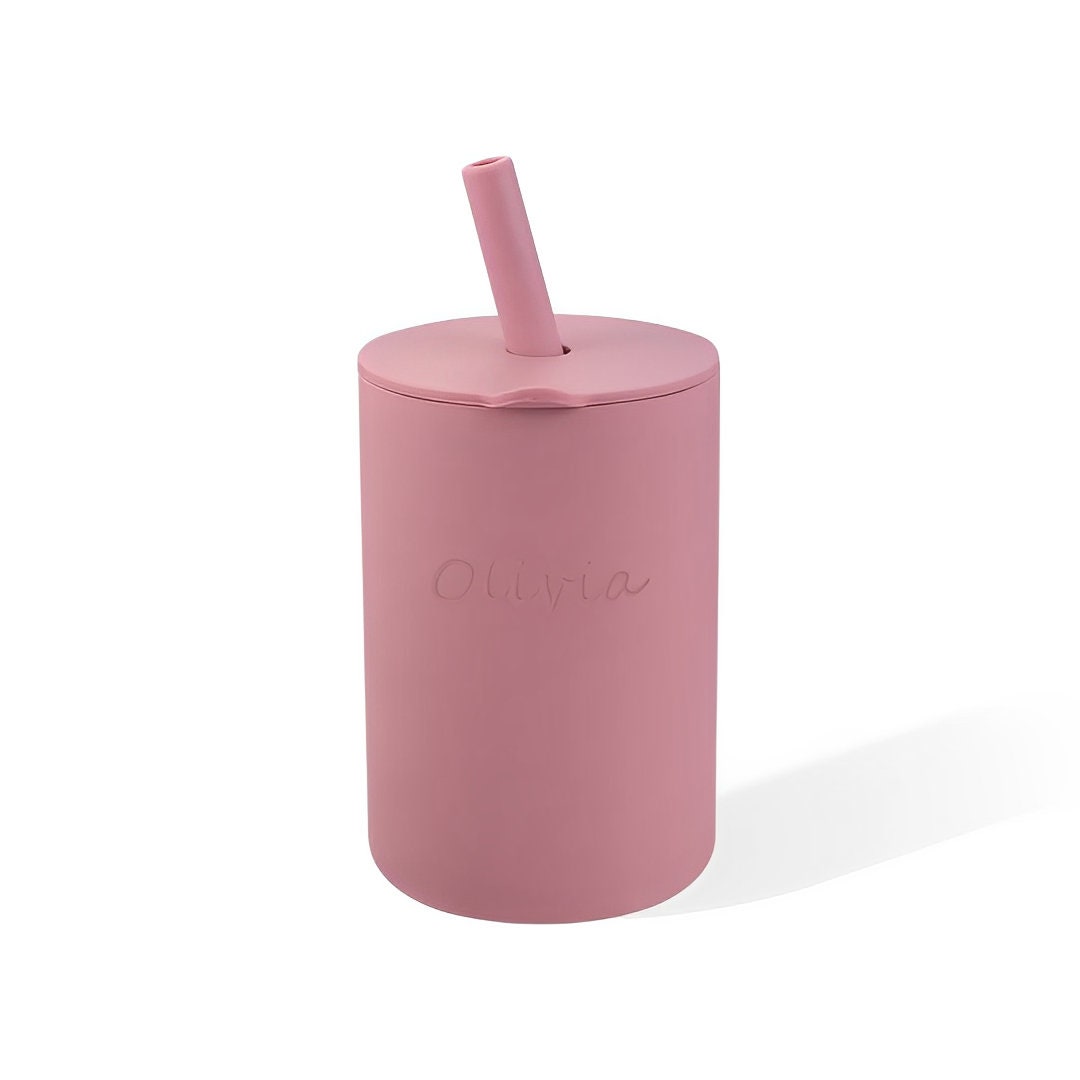 Custom Name Baby Silicone  Sippy Cups