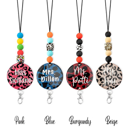 Custom Animal Print Lanyard