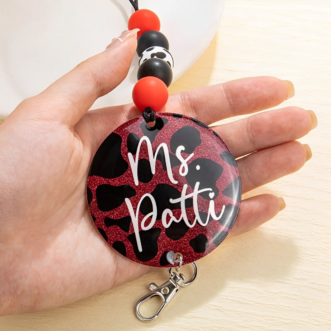 Custom Animal Print Lanyard