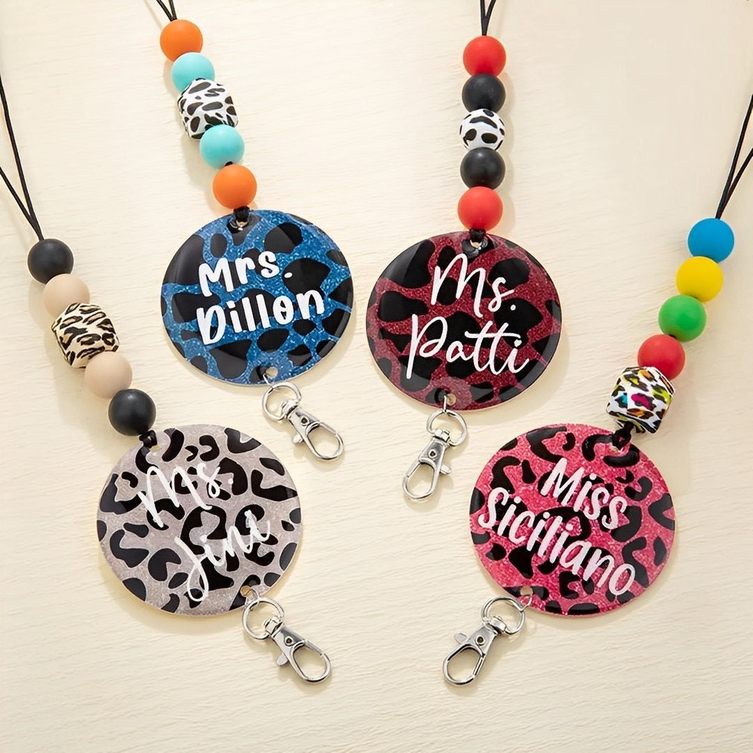 Custom Animal Print Lanyard