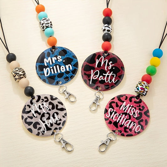 Custom Animal Print Lanyard