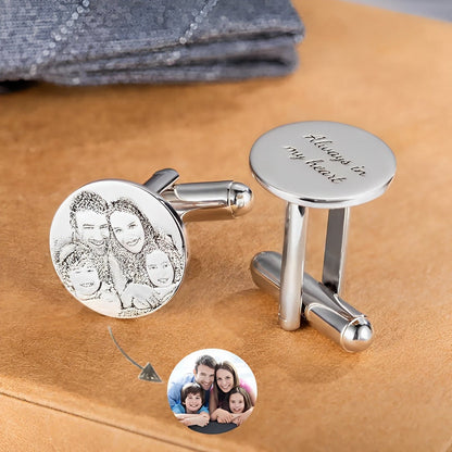 Custom Cufflinks for Men with Photo