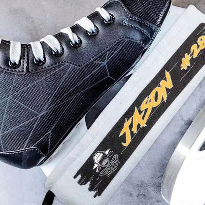 Personalized Ice Skate Blade Covers and Towel