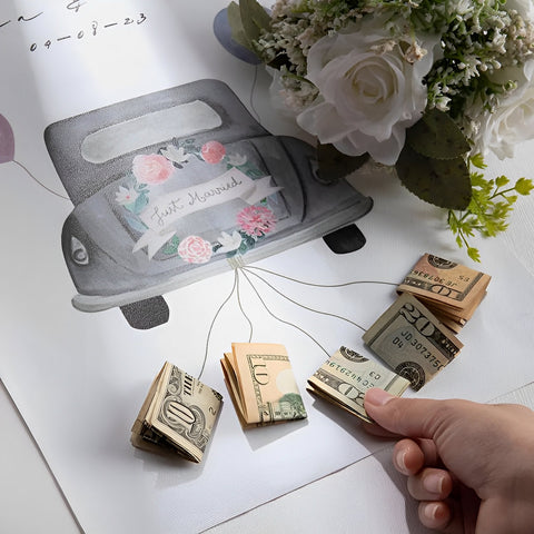 Personalized Wedding Car Canvas Poster