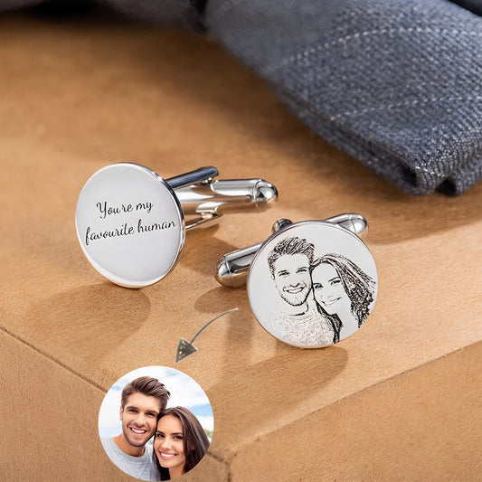 Custom Cufflinks for Men with Photo