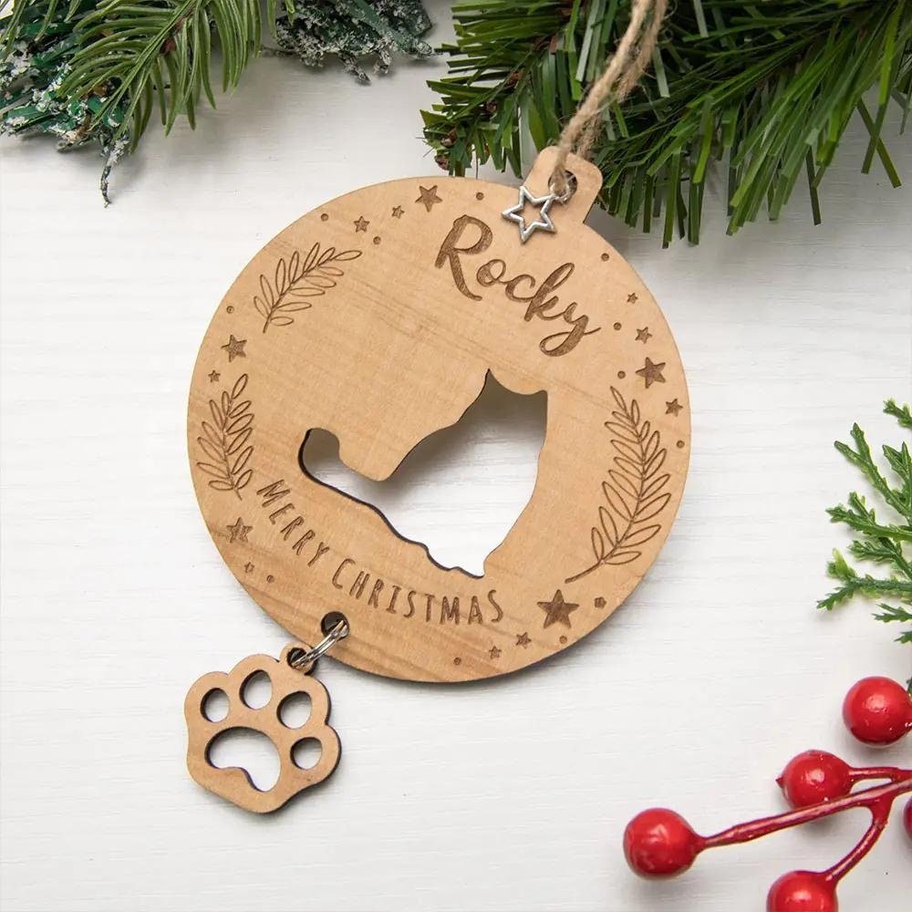 Custom Cat Silhouette Ornament