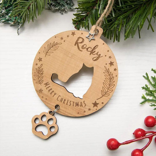 Custom Cat Silhouette Ornament
