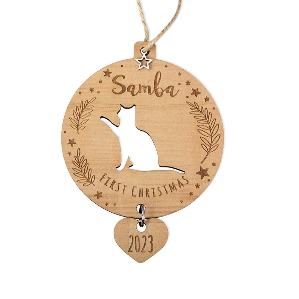 Custom Cat Silhouette Ornament