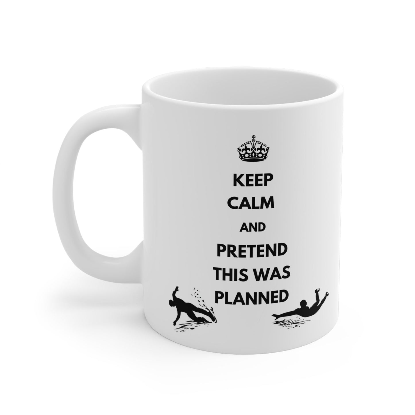 Keep Calm Ice Skating Themed 11oz Ceramic Mug